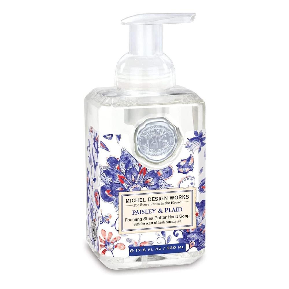 Michel Design Works Paisley and Plaid Foaming Soap, 530 ml michel design works summer days foaming soap 530 ml