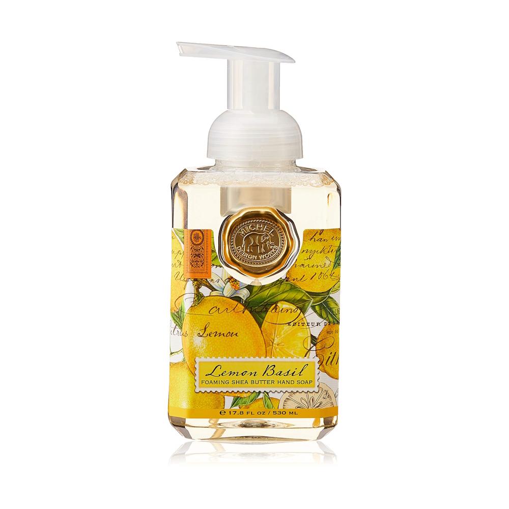 Michel Design Works Lemon Basil Foaming Soap, 530 ml michel design works birds and butterflies foaming soap 530 ml