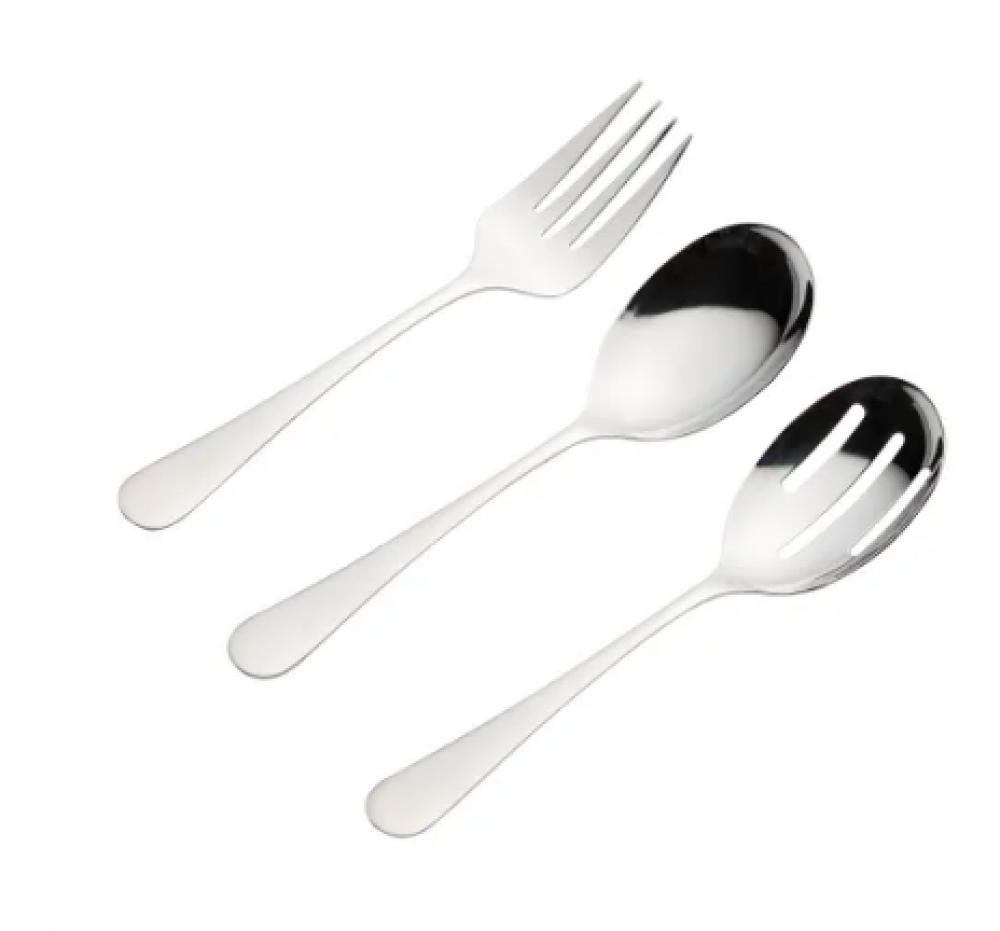 Viners Select Stainless Steel Table Serving Set of 3 western dinnerware set stainless steel cutlery set 36pcs matte fork knife spoon tableware set flatware set silverware set