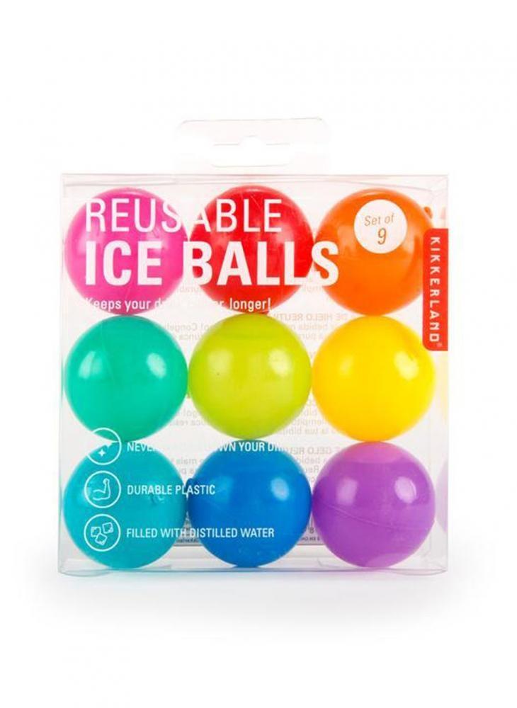 Kikkerland Reusable Ice Balls reusable ice bag packs for hot cold therapy 3 sizes large 11 medium 9 small 6