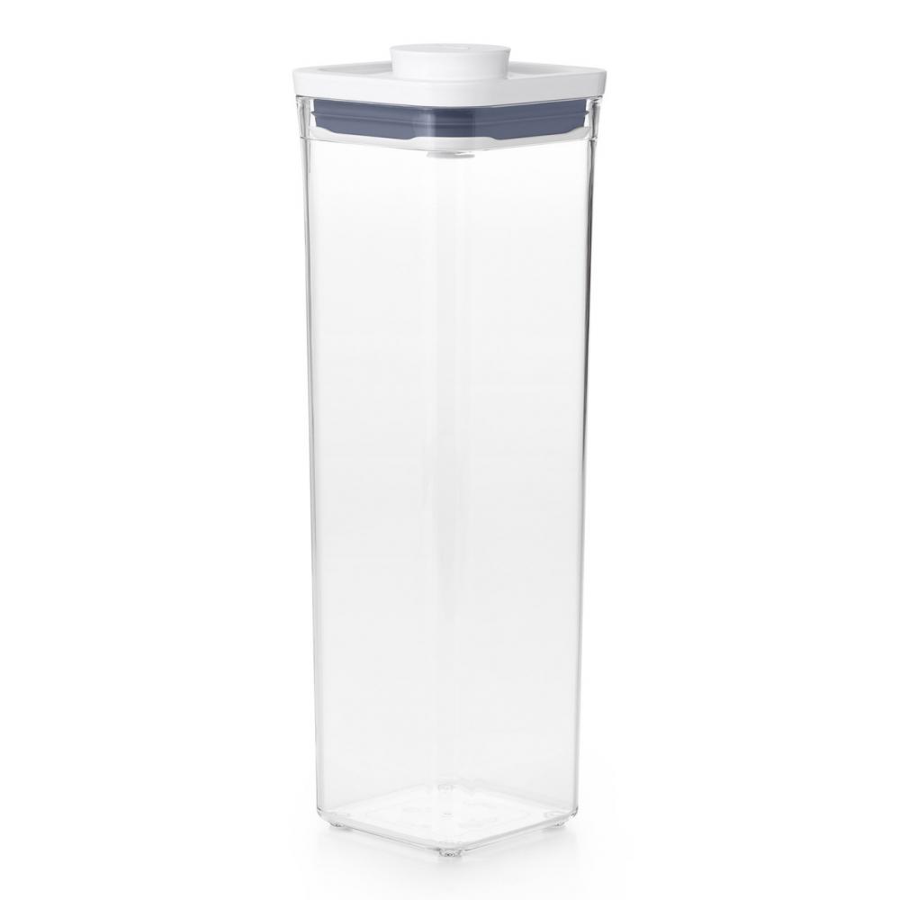 OXO Good Grips POP 2.0 Small Square Tall Storage Container, 2.1 L oxo good grips pop medium jar 2 8 l