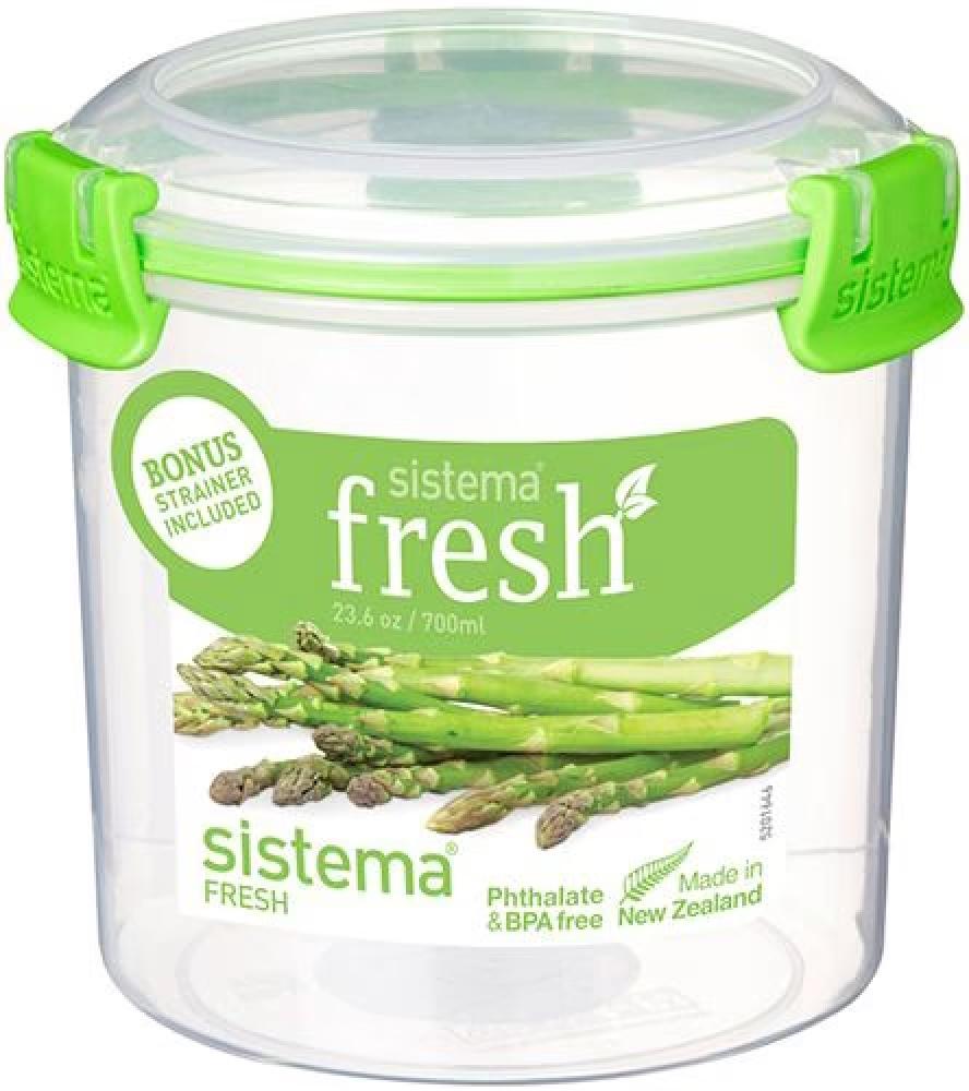 Sistema Green Round Fresh, 700 ml 700ml 1100m 2200ml square round vacuum container large capacity food vacuum storage box plastic container vacuum sealer