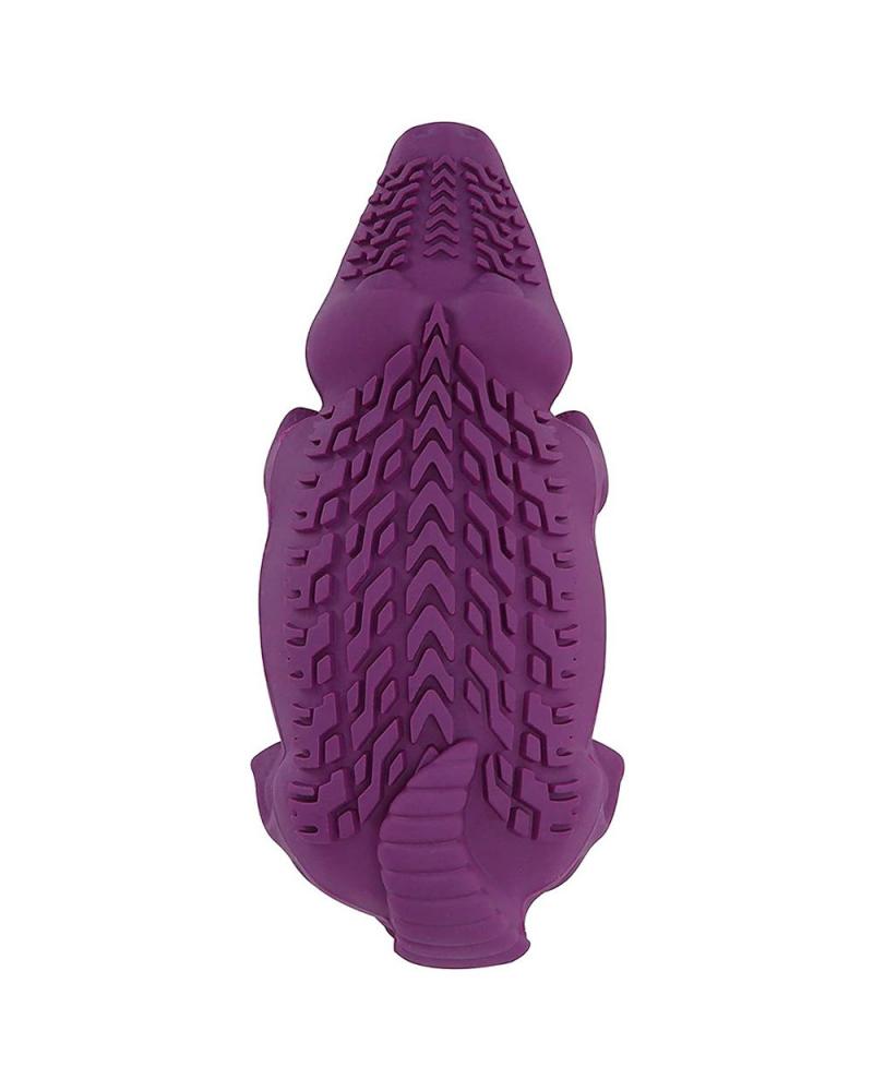 Arm and Hammer Super Treadz Mini Gator Toy for Dogs, Purple pet dog toys silicon suction cup tug dog toy dogs push ball toy pet leakage food toys pet tooth cleaning dogs toothbrush brush