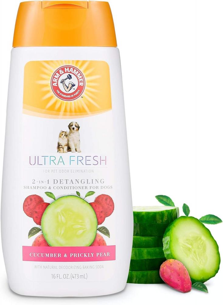Arm and Hammer Ultra Fresh 2-in-1 Detangling Shampoo with Conditioner arm and hammer scrub free bathroom oxi cleaner lemon scent 946ml