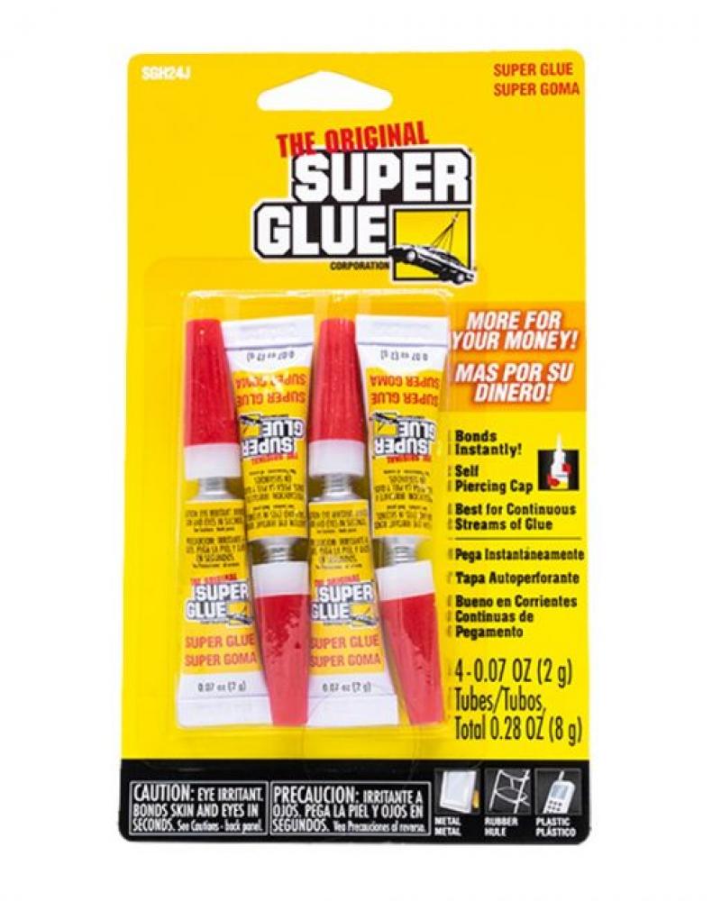 Super Glue, Pack Of 4 Pieces, 2 g 10ml medium strength threadlocker blue loctite thread locking agent adhesive 242 screw seal glue home improvement
