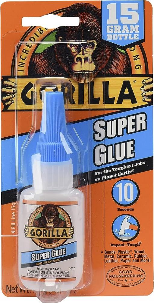 Gorilla Super Glue 15g Bottle tire repair glue liquid exstreme rubber glue wear resistant non corrosive adhesive black soft rubber instant strong bond leather