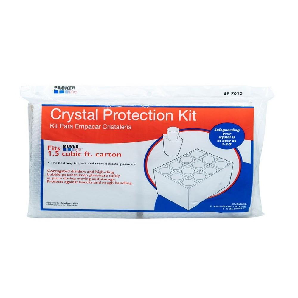 Packer Crystal Protection Kit homesmiths stationery box 15 dividers clear