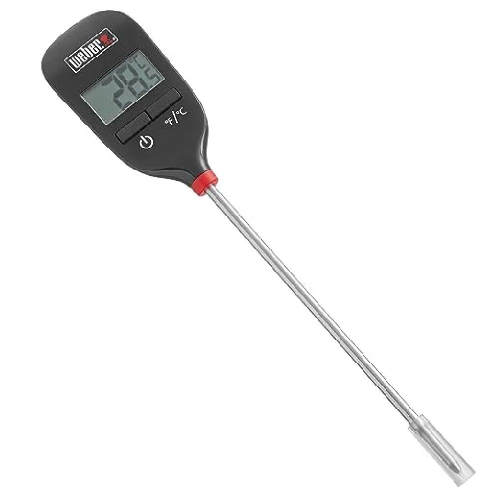 Weber Instant Read Thermometer 2 in 1 lcd universal car horizontal water temp gauge temperature voltage voltmeter gauge digital display sensor 10mm 12 24v kit