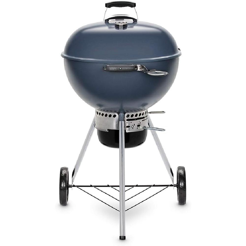 mini portable grill round grill stand for camping barbecue grill stove and easy to use and portable to bring Weber Master-Touch 57Cm, Slate Blue
