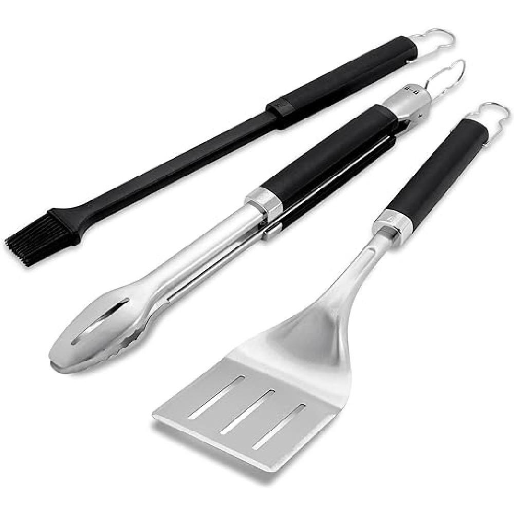 Weber 3 Pieces Precision Grilling Tool 100% original wnmu080608 gm high quality double sided hexagonal 90 degree right angle fast feed carbide turning tool wnmu