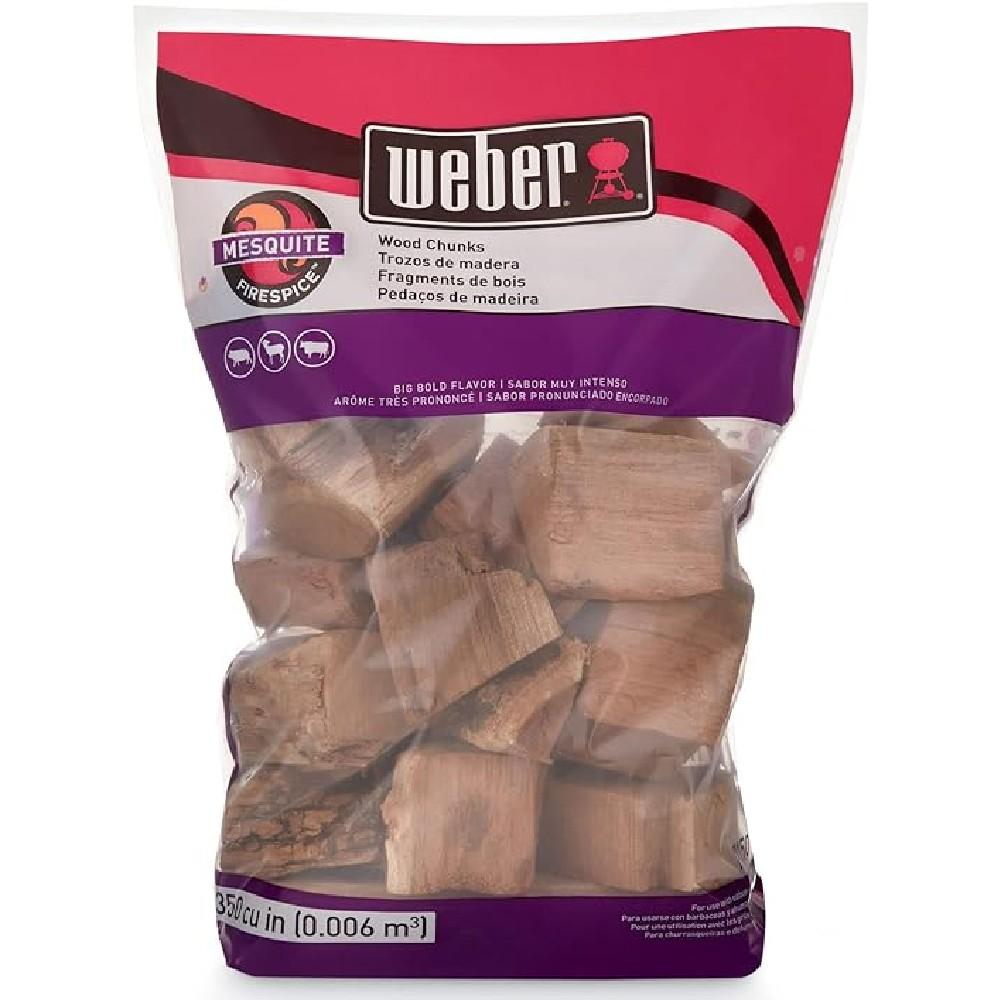 Weber 1.8Kg Mesquite Wood Chunks aujla rupy dr rupy cooks healthy easy flavour
