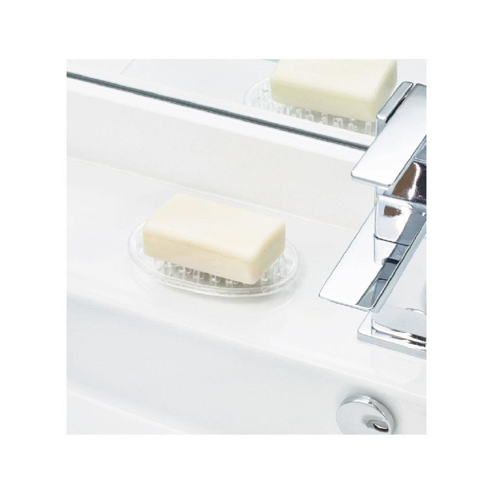 InterDesign Plastic Soap Saver Clear interdesign ariel turntable 9 inch clear