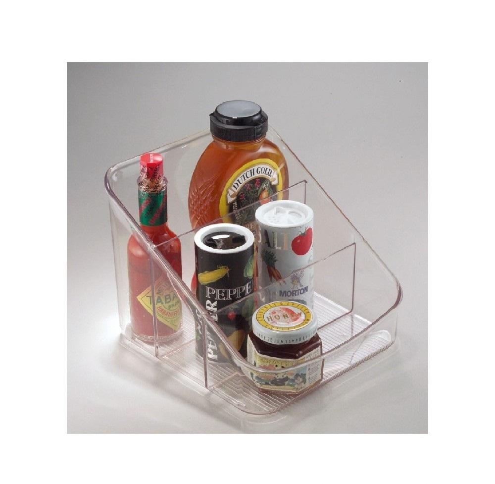 Idesign LinUS Spice Storage Unit, Compact Herb And Spice Rack Ideal For Cans And Packets, Plastic, Clear цена и фото