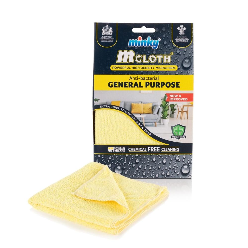 Minky M Cloth Anti-Bacterial Microfibre General Purpose Cloth minky m cloth anti bacteria microfibre glass window cloth