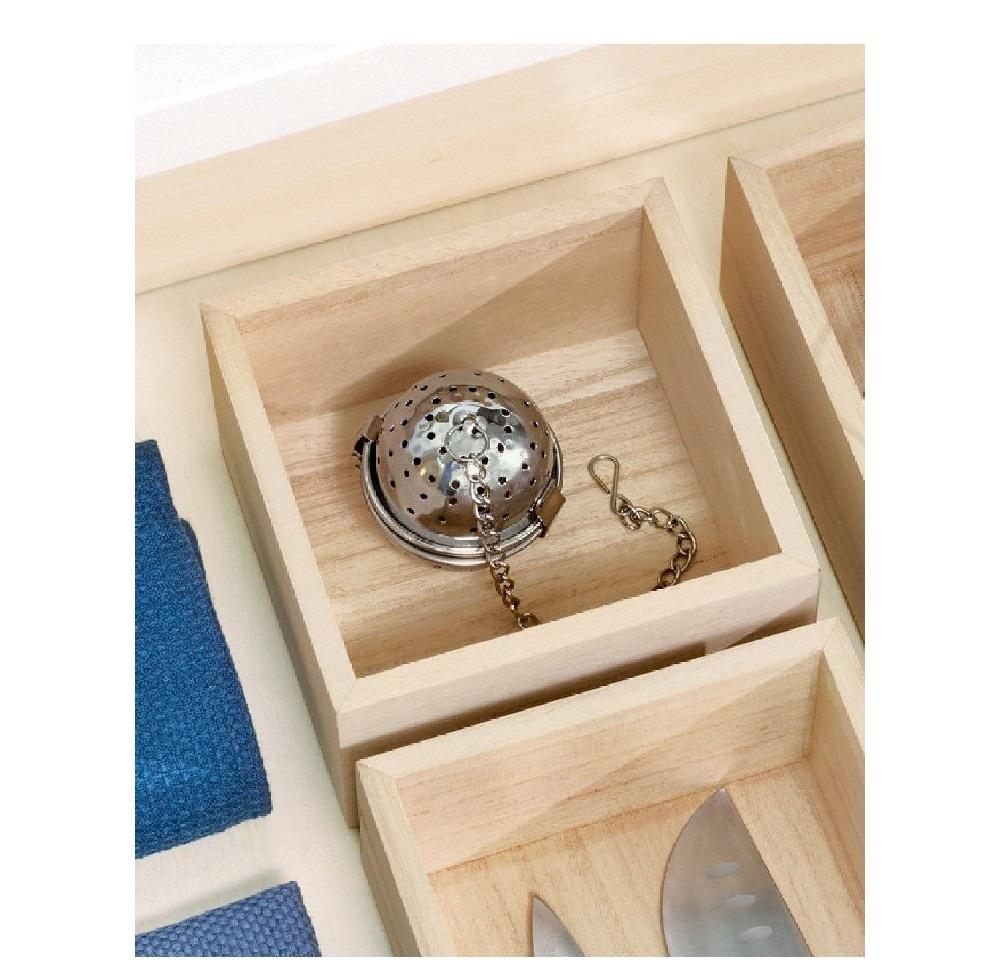 Interdesign Wood Drawer Organizer 5 x 5 x 2.5 inch pearl life small shallow drawer organizer translucent 3 18 x 3 18 x 1 14 inch
