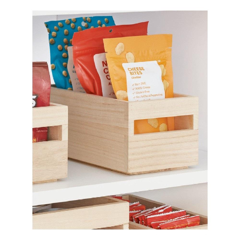 InterDesign Wood Handled Packet Organizer 10 x 5 x 4 inch interdesign wood drawer organizer 10 x 3 3 x 2 5 inch