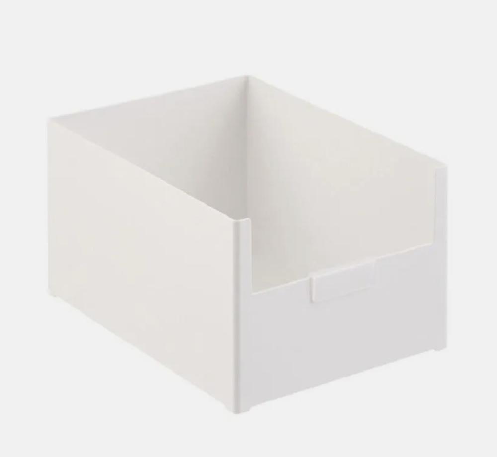 Like It Drawer & Cabinet Organizer Large White like it extra large deep drawer cabinet organizer