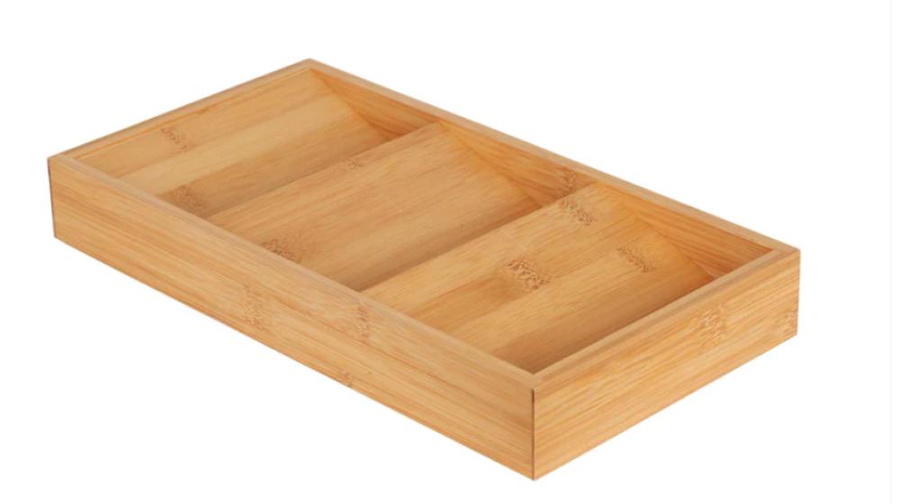 Little Storage Bamboo Herb & Spice Drawer Organizer keyway drawer organizer tray with separator tlr02