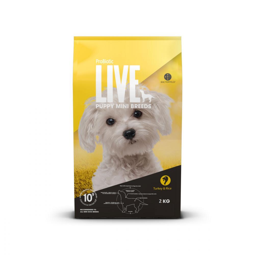Probiotic Live Puppy Mini Breeds Turkey bully max tabs for immune support small breed 90 g