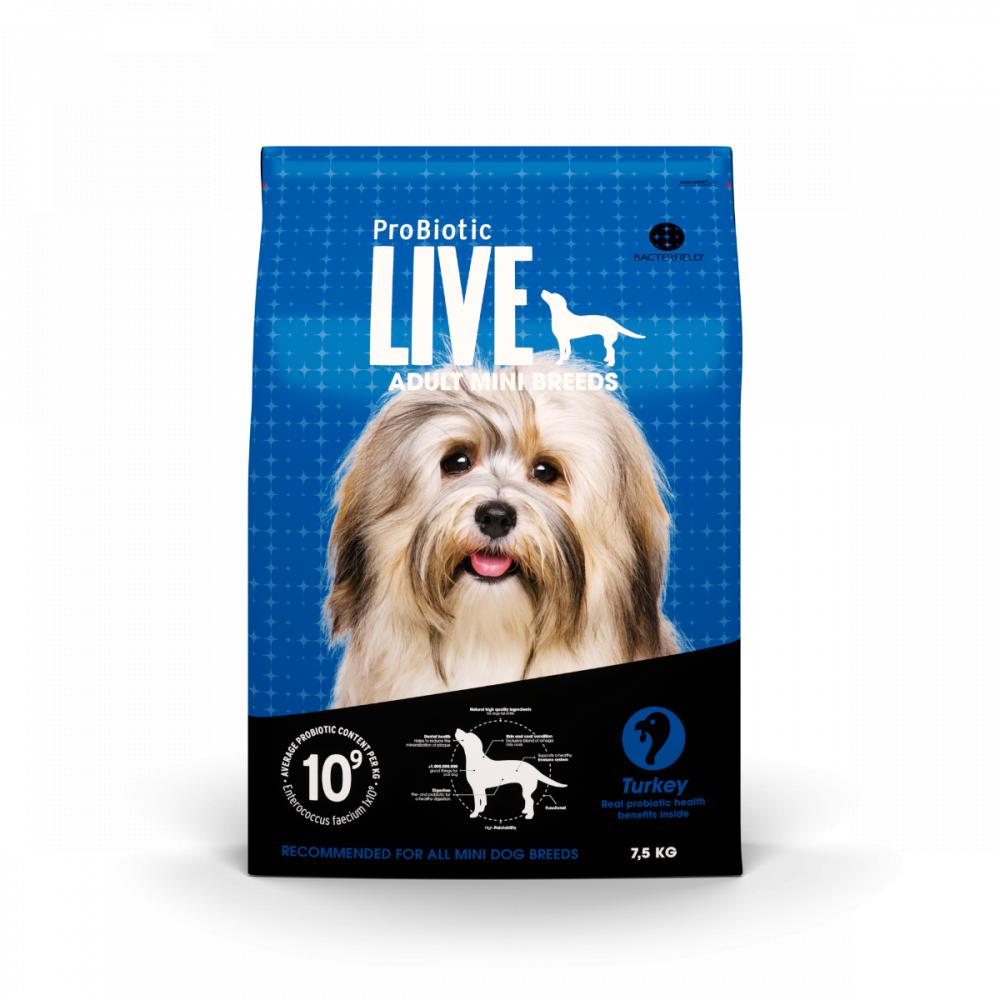 Probiotic Live Adult mini breeds Turkey holistic blend my healthy pet food booster for dogs