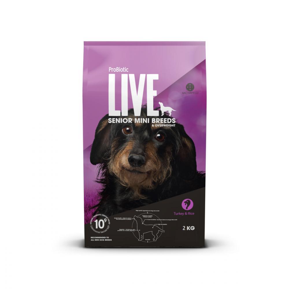 Probiotic Live Senior Mini Breeds + Over weight bully max tabs for immune support small breed 90 g