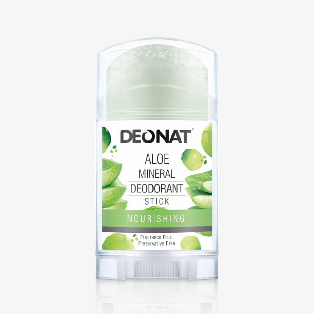 Deonat Aloe Mineral Deodorant Stick - 100 gm deonat mineral deodorant foot spray 100 ml