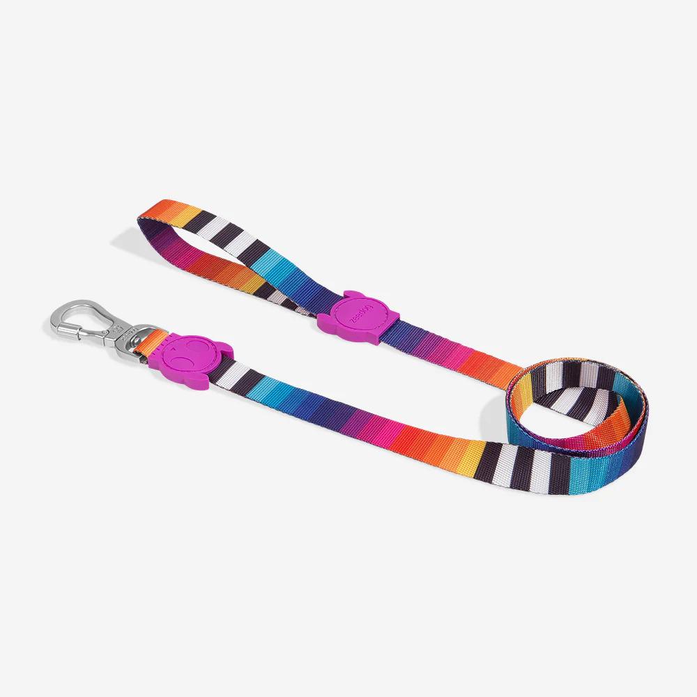 Zee.Dog Prisma Leash - Mix Purple - XS cat harness leash adjustable harness collar for kitten puppy small pet outdoor walking pet traction collar with leash leads