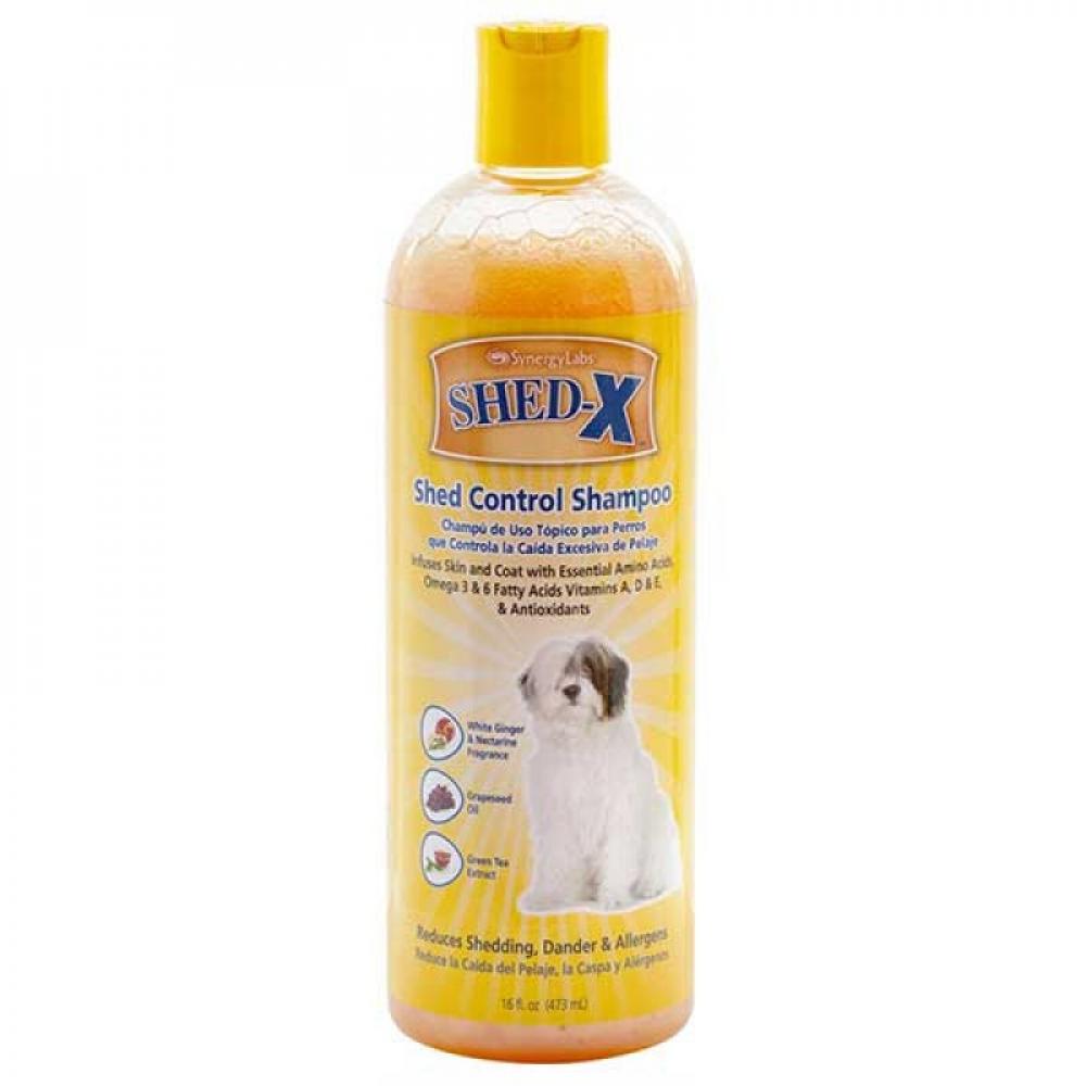 Synergy Lab SHED-X Shed Control Shampoo - Dog - 473ml pets supplies for cats cat grooming supplies pet products comb for dogs grooming and care hair brush combs massager goods things