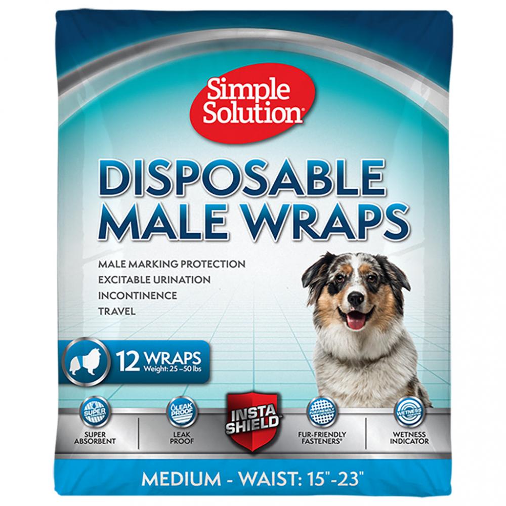 SIMPLE SOLUTION Disposable Diapers - Male - 12pcs - M фото
