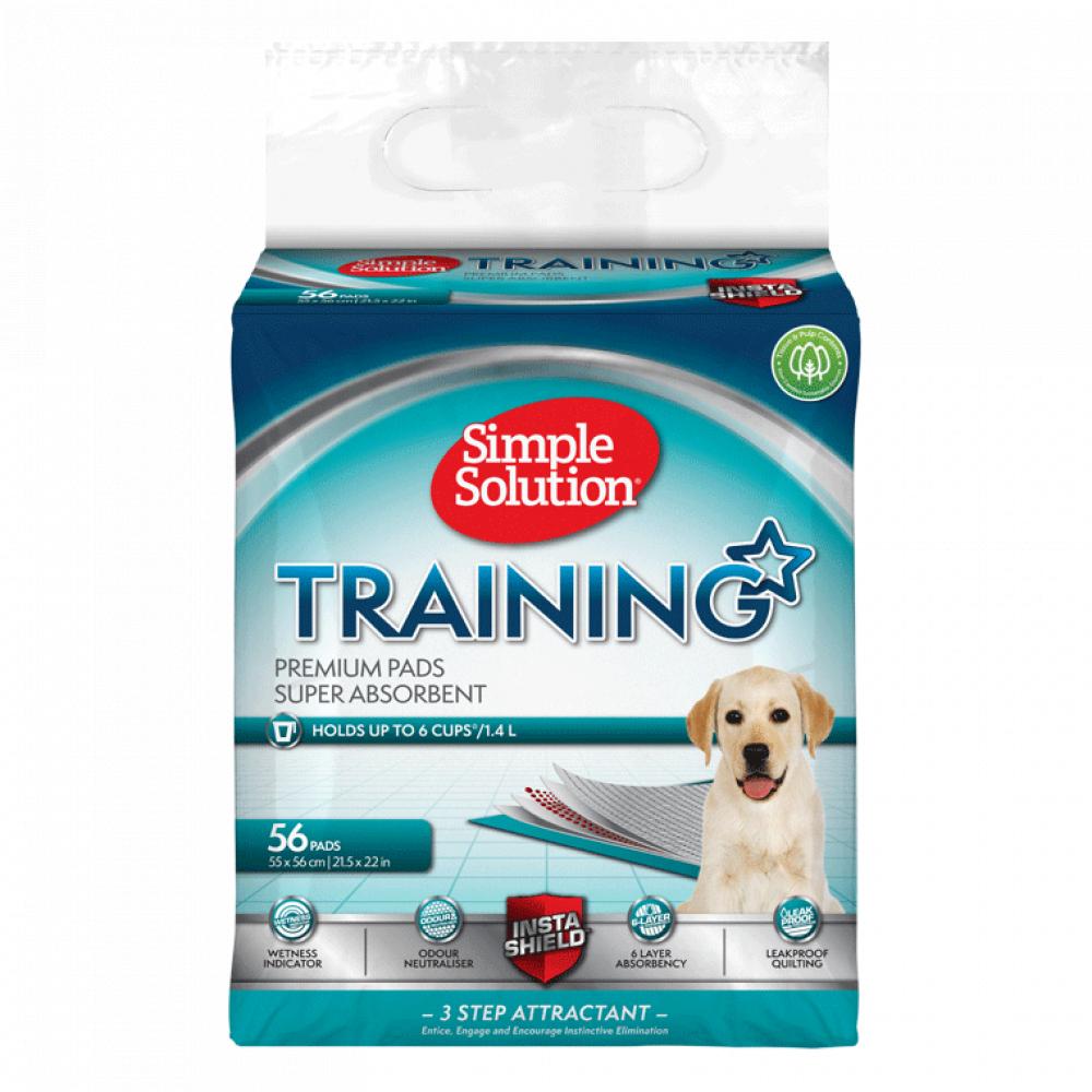 SIMPLE SOLUTION Puppy training pad - 56 Pads pawfumes dog and puppy training pads 60 x 90 cms 50 pcs