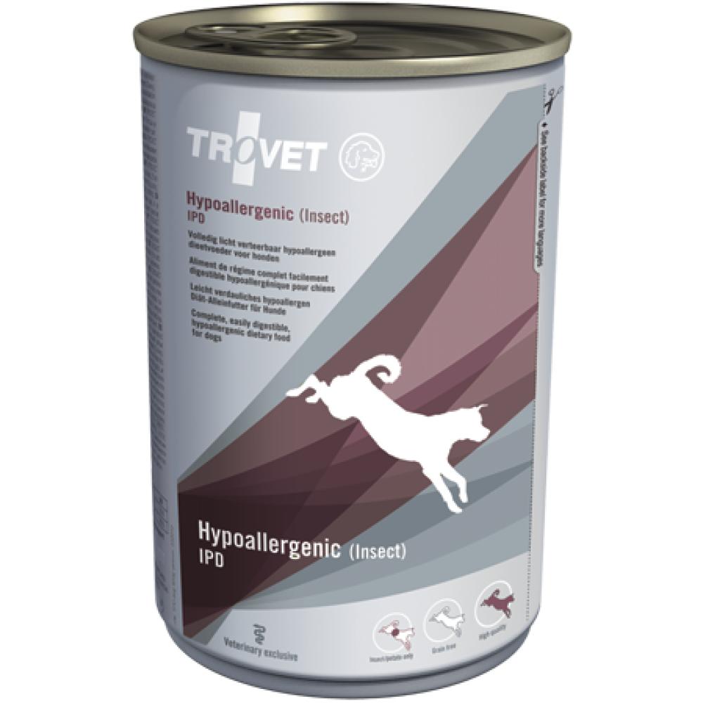 цена Trovet Dog Food Hypoallergenic - Insect - Can - BOX - 6 * 400 g