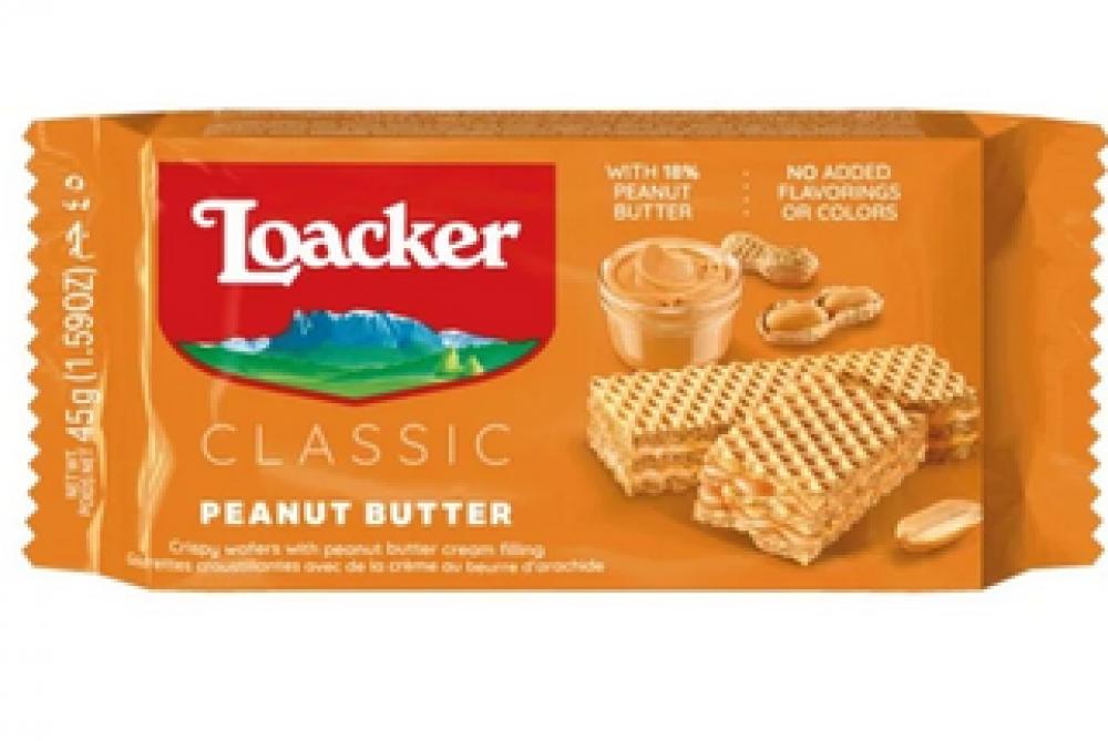 Loacker Classic Peanut Butter Crispy Wafers 45g