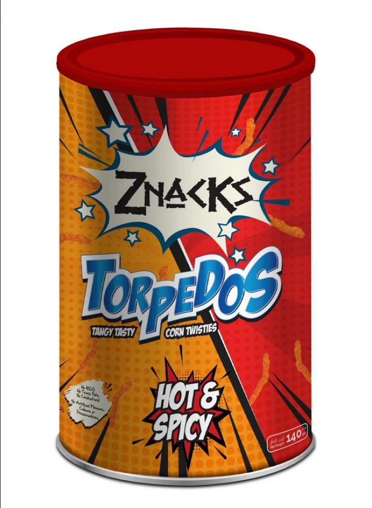 tiffany bugles furey hot corn snacks 75gm Znacks Torpedos - Hot & Spicy 140g