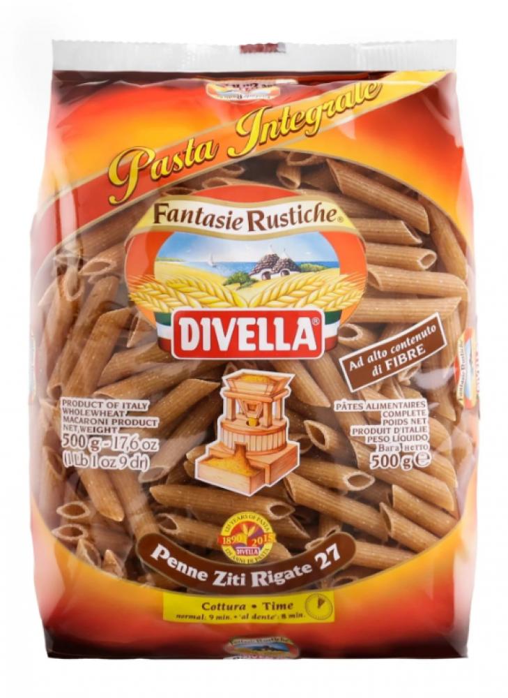 Divella / Penne ziti rigate integrali, Pasta, 500 g divella pasta fusilli tricolor 500 g