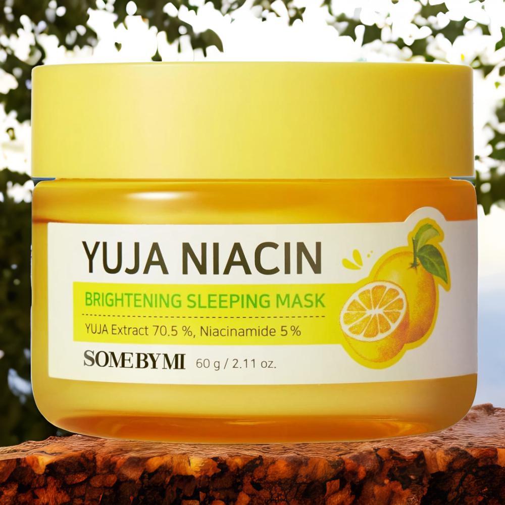 Somebymi Yuja Niacin 30days Brightening Sleeping Mask 60g somebymi yuja niacin 30 days blemish care serum mask pack