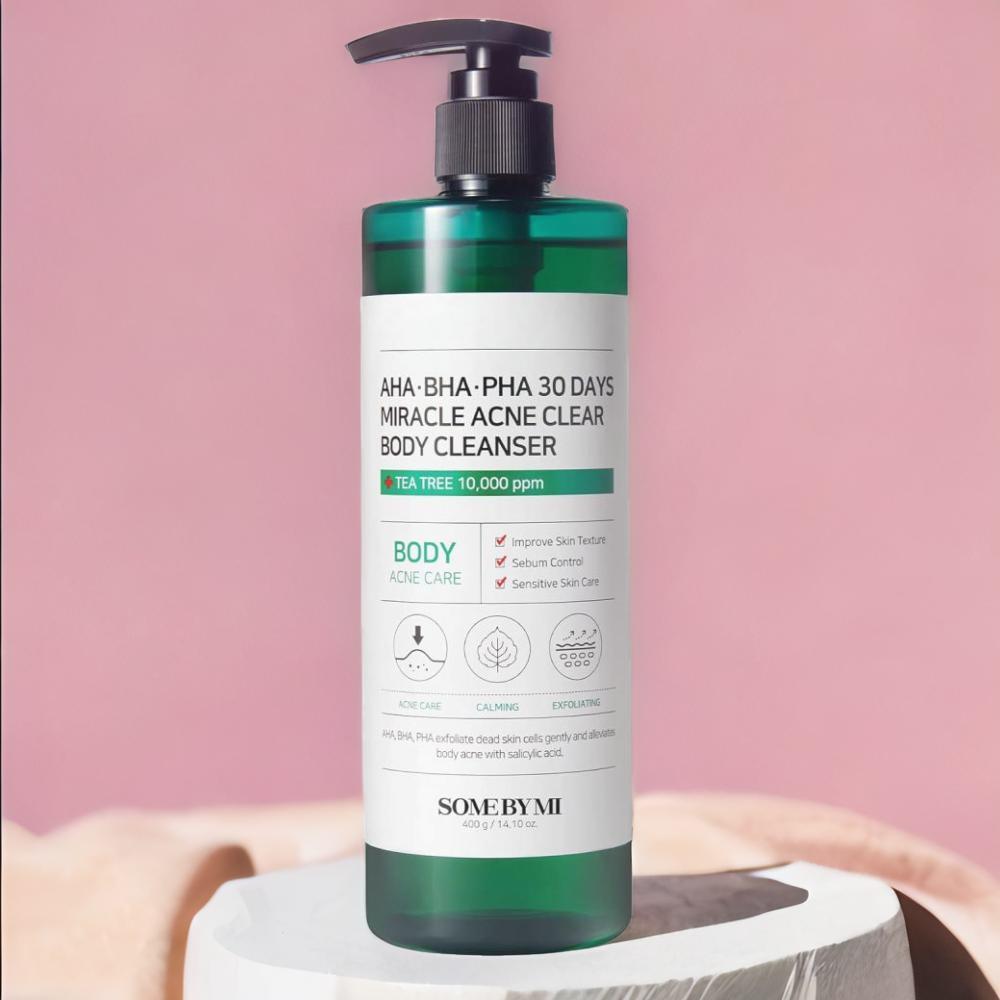 Somebymi Aha Bha Pha 30days Miracle Acne Clear Body Cleanser 400g poetry four seasons new products korean version loose simple straight tide brand personality washing waist jeans men