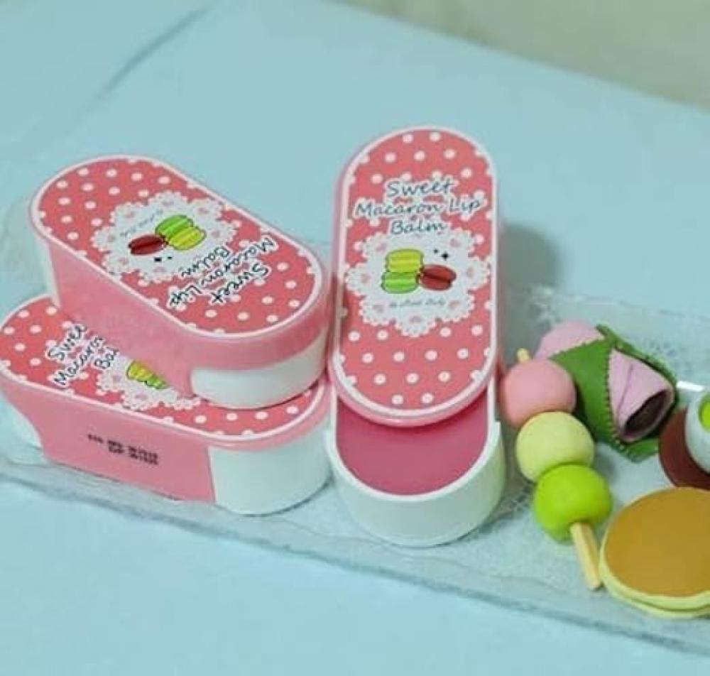 LITTLE BABY-SWEET MACARON LIP BALM 1pcs sumifun cheilitis cream lips pain relief wrinkle dry inflammation labial herpes antibacterial chapped rehydration plaster