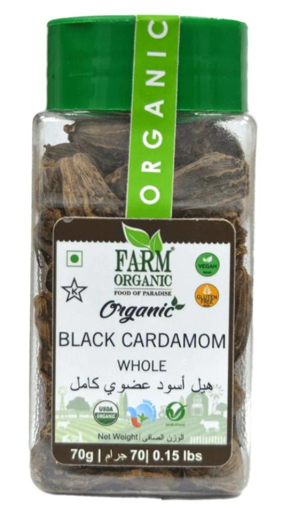 farm organic green cardamom whole 80 g Farm Organic Black Cardamom 70 g