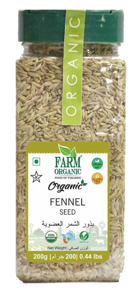 цена Farm Organic Fennel Seeds 200 g
