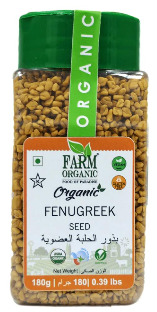 Farm Organic Fenugreek Seeds 180 g farm organic fennel seeds 200 g