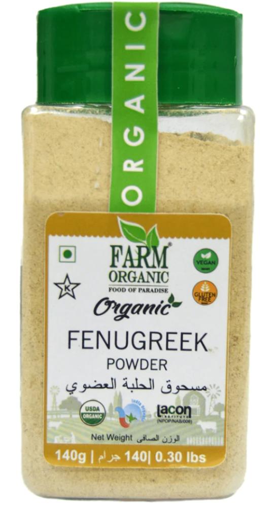 Farm Organic Fenugreek Powder 140 g farm organic ginger powder 50 g