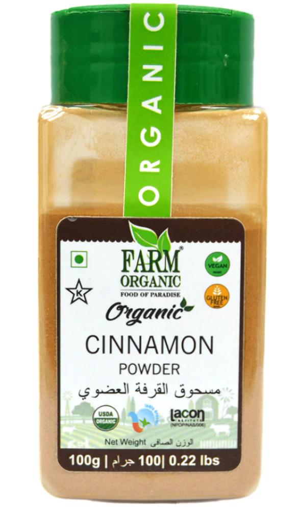 Farm Organic Cinnamon Powder 100 g farm organic ginger powder 100 g
