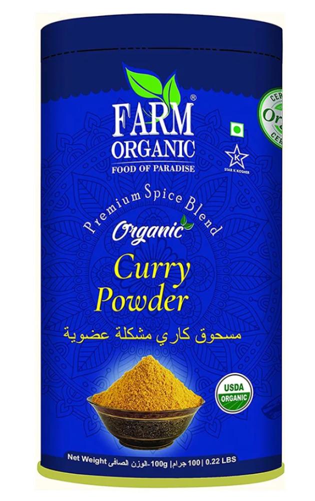 Farm Organic Curry Powder 100 g farm organic flax seed powder 100 g