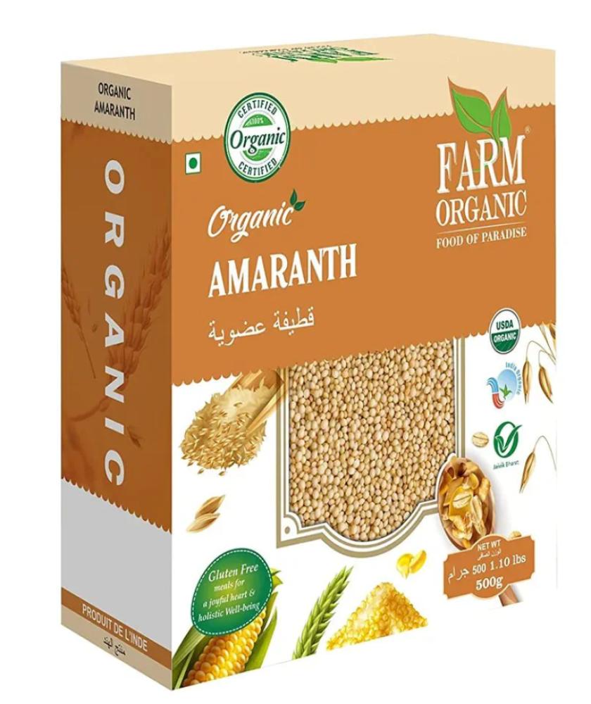 Farm Organic Amaranth Whole 500 g farm organic barnayard millet 500 g