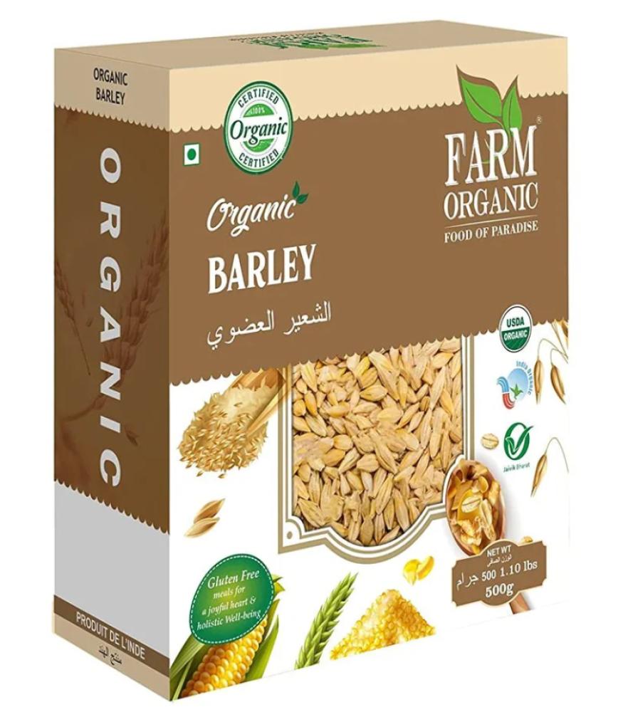 Farm Organic Barley Whole 500 g farm organic barnayard millet 500 g