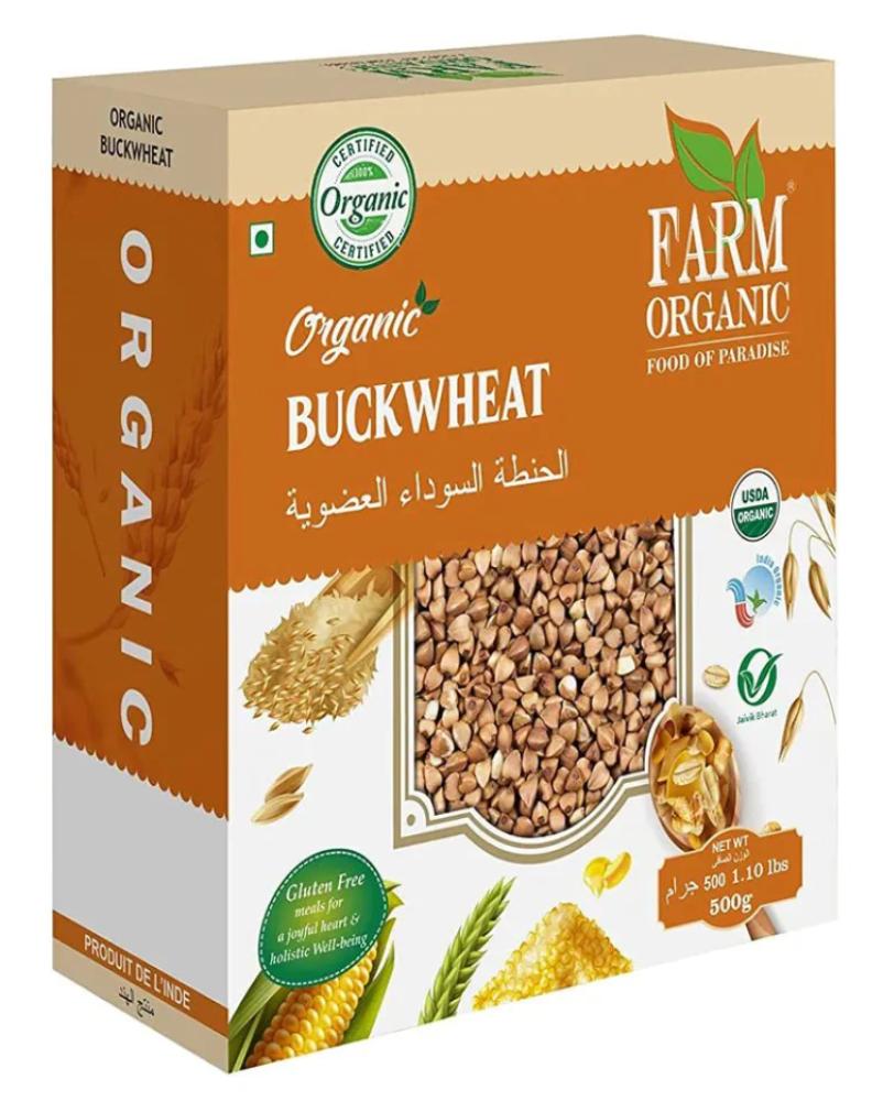 Farm Organic Buckwheat Whole 500 g farm organic sonamasuri rice 500 g