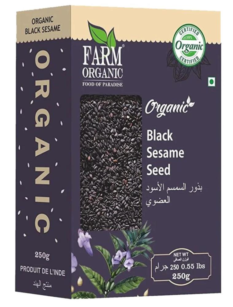 Farm Organic Black Sesame Seed 250 g farm organic black cardamom 70 g