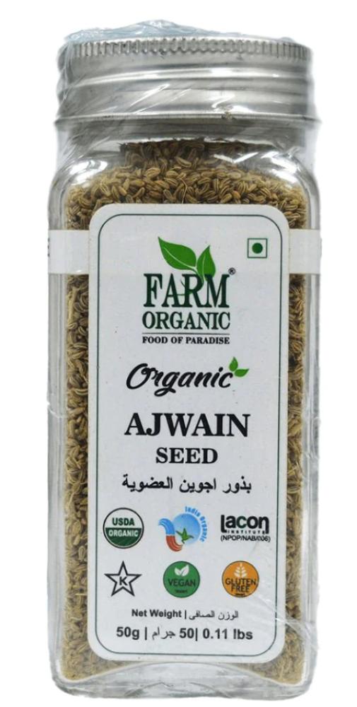Farm Organic Bishops Weed (Ajwain) 50 g farm organic gluten free bishop s weed ajwain 50g