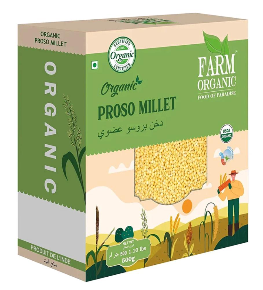 Farm Organic Proso Millet 500 g farm organic sonamasuri rice 500 g