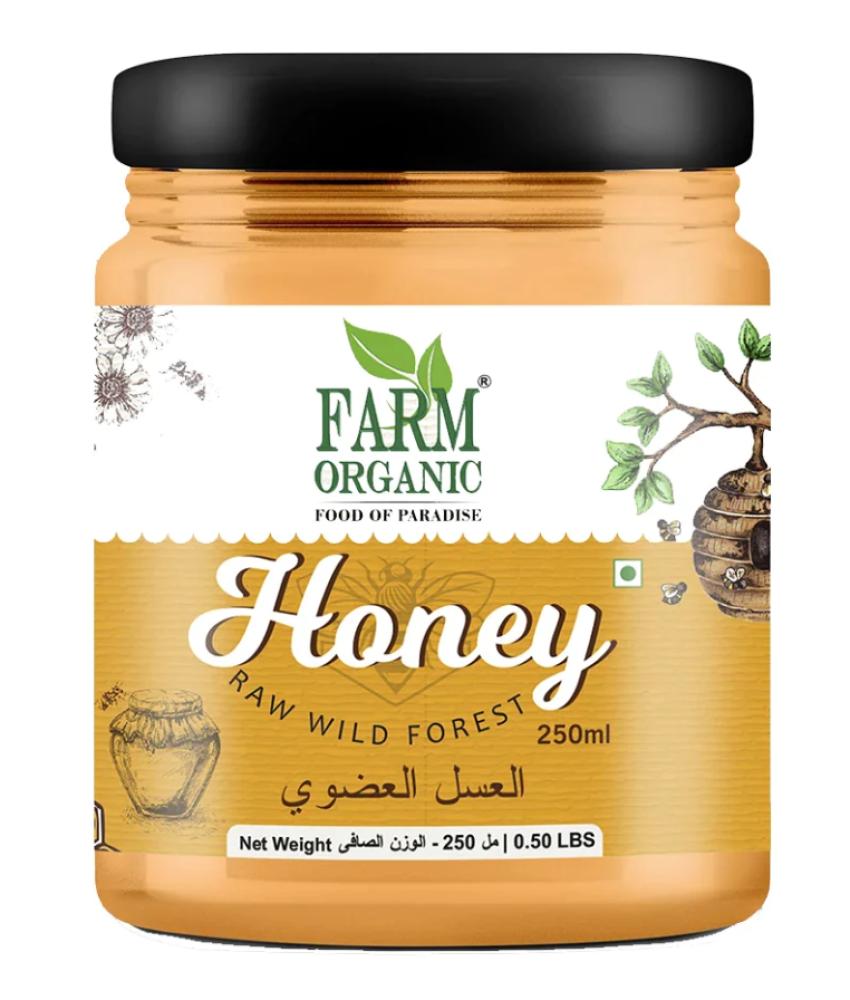 Farm Organic Honey 250 ml mawa raw cashew jumbo 100g